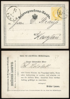 AUSTRIA PS Card With Private Print 1871 - Cartes Postales