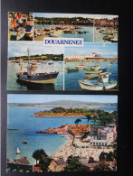 CP 29 Finistère DOUARNENEZ TREBOUL - LOT 2 CARTES - Baie Des Sables Blancs  L'ile TRISTAN Et Le MENEZ HOM - Le Port - Douarnenez