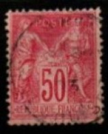 FRANCE    -   1890 .   Y&T N° 98 Oblitéré  . Type Sage. - 1876-1898 Sage (Type II)