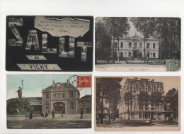 12 CPA - VICHY -  Gare-salut-hotels Mairie-elysee Palace-hopital-chalet-place-rues-hippodrome- - Vichy