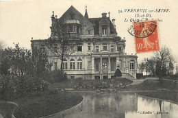 - Yvelines -ref-C80- Verneuil Sur Seine - Le Château Des Groues - Châteaux - - Verneuil Sur Seine
