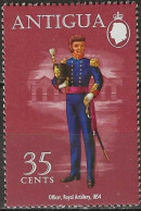 ANTIGUA 1972 Military Uniforms - 35c. - Officer, Royal Artillery, 1854 MH - Antigua En Barbuda (1981-...)