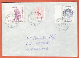 37P - Relais Nadrin 1982 Vers Bas-Oha - Postmarks With Stars