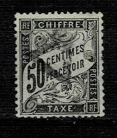 Timbre France Taxe N° 20° De 1892 - 1859-1959 Usados