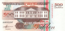 SURINAM 500 GULDEN UNC 9.07.1991  AH652297 - Suriname