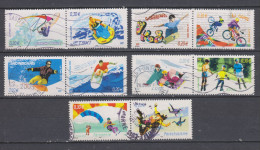 Yvert 3691 / 3700 Les Sports De Glisse En Paires - Used Stamps