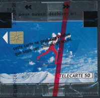 Télécartes France - Publiques N° Phonecote F205B - J.O. D'Hiver SKI De FOND (50U - GEM NSB) - 1991