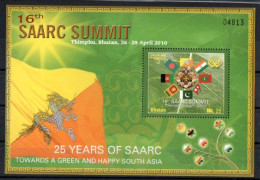 Bhutan - 2010 - 16th  SAARC Summit - Miniature Sheet - MNH. ( OL 16/03/2022 ) - Bhoutan