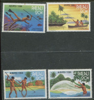 Palau:Unused Stamps Serie Fishing Methods, Fishes, 1984, MNH - Poissons