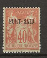 1899 MH Port-Said Yvert 10 - Unused Stamps