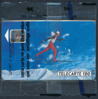 Télécartes France - Publiques N° Phonecote F206a - J.O. D'Hiver SKI De FOND (120U - SC4 NSB) - 1991