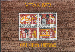 Sri Lanka - 1982  - VESAK - Miniature Sheet - MNH.( OL 15/03/2022. ) - Sri Lanka (Ceylon) (1948-...)