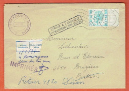 37P - Lettre Dison 1977 Vers Battice - Herve - Adresse Insuffisante Et Retour A L'envoyeur - Lettres & Documents