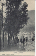LOCARNO,  I Saleggi, Bambini Con I Piedi Nell'acqua,alberi Alluvionati,  Viaggiata 1906 - Locarno