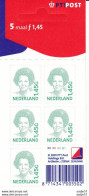 Netherlands Pays Bas 2001 - Carnet 5 Timbres 1.45G - NVPH V1495b Postfris/MNH** - Booklets & Coils