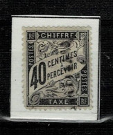 Timbre France Taxe N° 19° De 1882 Sur Fragment - 1859-1959 Usados