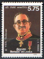 Sri Lanka  - 1988 -    The 100th Anniversary Of The Birth Of Chevalier I. X. Pereira    - MNH ( OL 10/03/2022 ) - Sri Lanka (Ceylan) (1948-...)