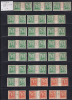 New Zealand - King George VI Counter Coil Gutter Pairs Collection Of Over 190 - Unused Stamps