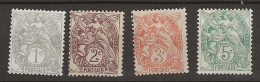 1902 MH Port-Said Yvert 20-23 - Unused Stamps