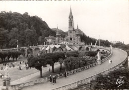 LOURDES - La Basilique - Vue D'Ensemble - Lourdes