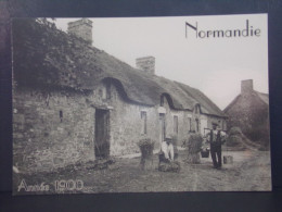 96300 . LA NORMANDIE EN 1900 . A LA FERME . REPRODUCTION . EDIT LE GOUBEY - Basse-Normandie