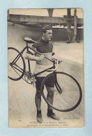 CPM. Éditeur N.D. Phot. Edmond JACQUELIN Et Sa Bicyclette Jacquelin. Référence 264. Cachets De 1908. - Ciclismo