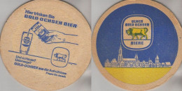 5003590 Bierdeckel Rund - Gold-Ochsen - Bierdeckel