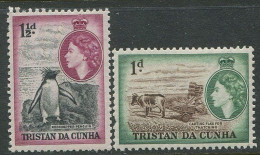 Tristan Da Cunha:Unused Stamps Penguin And Ox, 1954, MNH - Pingouins & Manchots