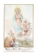 Marie, Mère De Dieu Et Anges, Citation Bossuet, Indulgence, éd. Bouasse Jeune N° 3827 - Santini