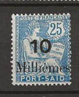 1921 MH Port-Said Yvert 41 - Unused Stamps