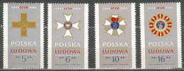 POLAND MNH ** 2738-2741 MEDAILLE DECORATION Croix - Unused Stamps