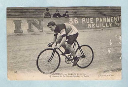 CPM. Éditeur N.D. Phot. Edmond JACQUELIN Sur Bicyclette Jacquelin. Référence 196. - Wielrennen