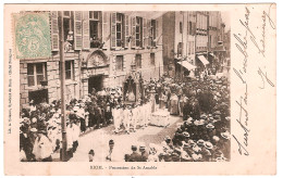 RIOM.PROCESSION DE SAINT-AMABLE.(CARTE PAS COURANTE) - Riom