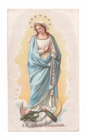 S.S. Virgen Immaculada, Vierge Marie, Prière Et Indulgence - Santini