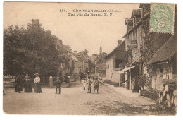 CROISSANVILLE.(CALVADOS). UNE VUE DU BOURG - Autres & Non Classés