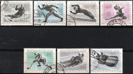 ÖSTERREICH, AUTRICHE, 1963 MI Nr.1136 - 1142, OLYMPISCHE WINTERSPIELE 1964, GESTEMPELT,  OBLITERE - Used Stamps
