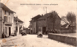 Saint-Baudille Avenue Principale Automobile Car Isère Cpa Non Ecrite Au Dos En B.Etat - Autres & Non Classés