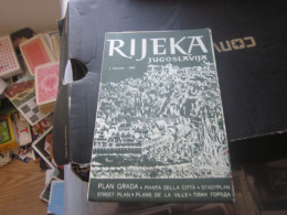 Rijeka Jugoslavija Street Plan - Tourism Brochures