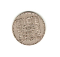 224/ FRANCE : 10 Francs Turin 1932 (argent) - 10 Francs
