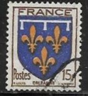 TIMBRE N° 604  -    ARMOIERIE  -  ORLEANAIS   -  OBLITERE  -  1944 - Used Stamps