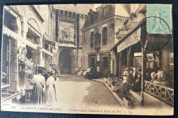 Carte Postale Ancienne Originale Le Mont St Michel Etablissement Poulard - Le Mont Saint Michel