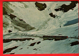 VBC-32 Furka-Oberalp Bahn In  Muttbach Belvédère Obergoms Tunnel Durch 15 Meter Schnee Verdeckt  GF NG - Obergoms