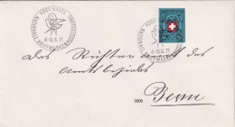 Sonderstempel  "NABA Nationale Briefmarkenausstellung, Basel"  (Blockausschnitt)       1971 - Storia Postale