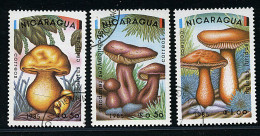 Nicaragua Ob N° 1361 à 1363  - PA 1085 à 1088- Champignons  (3 P11) - Nicaragua