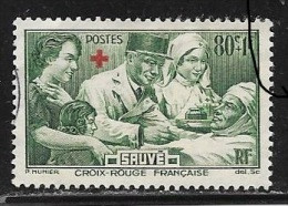 N° 459   FRANCE  -  OBLITERE  -  AU PROFIT DES BLESSE DE LA CROIX ROUGE  -  1940 - Oblitérés