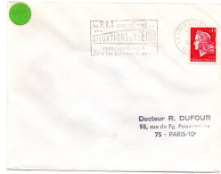 RHONE - Dépt N° 69 = LYON ETATS-UNIS (8e ARR 1969 =  FLAMME Codée = SECAP Multiple ' Les PTT Vous Offrent SITUATIONS' - Maschinenstempel (Werbestempel)