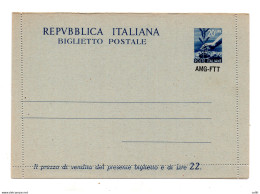 Trieste A - B.P. Lire 20 "Democratica" N. B 5 Soprastampa Sotto Il Francobollo - Mint/hinged