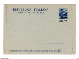 Trieste A - B.P. Lire 20 "Democratica" N. B 5 Soprastampa Sotto Il Francobollo - Ongebruikt