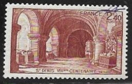 TIMBRE N° 661  -   BASILIQUE DE SAINT DENIS    -  OBLITERE  -  1944 - Oblitérés