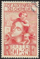 TIMBRE N° 428  -  AIDE AUX ENFANTS DES CHOMEURS  -  OBLITERE  -  1939 - Used Stamps